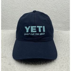 Yeti Cooler Baseball Hat Mens Strap Back OSFM Navy Blue Outdoors Boats Beer Dad